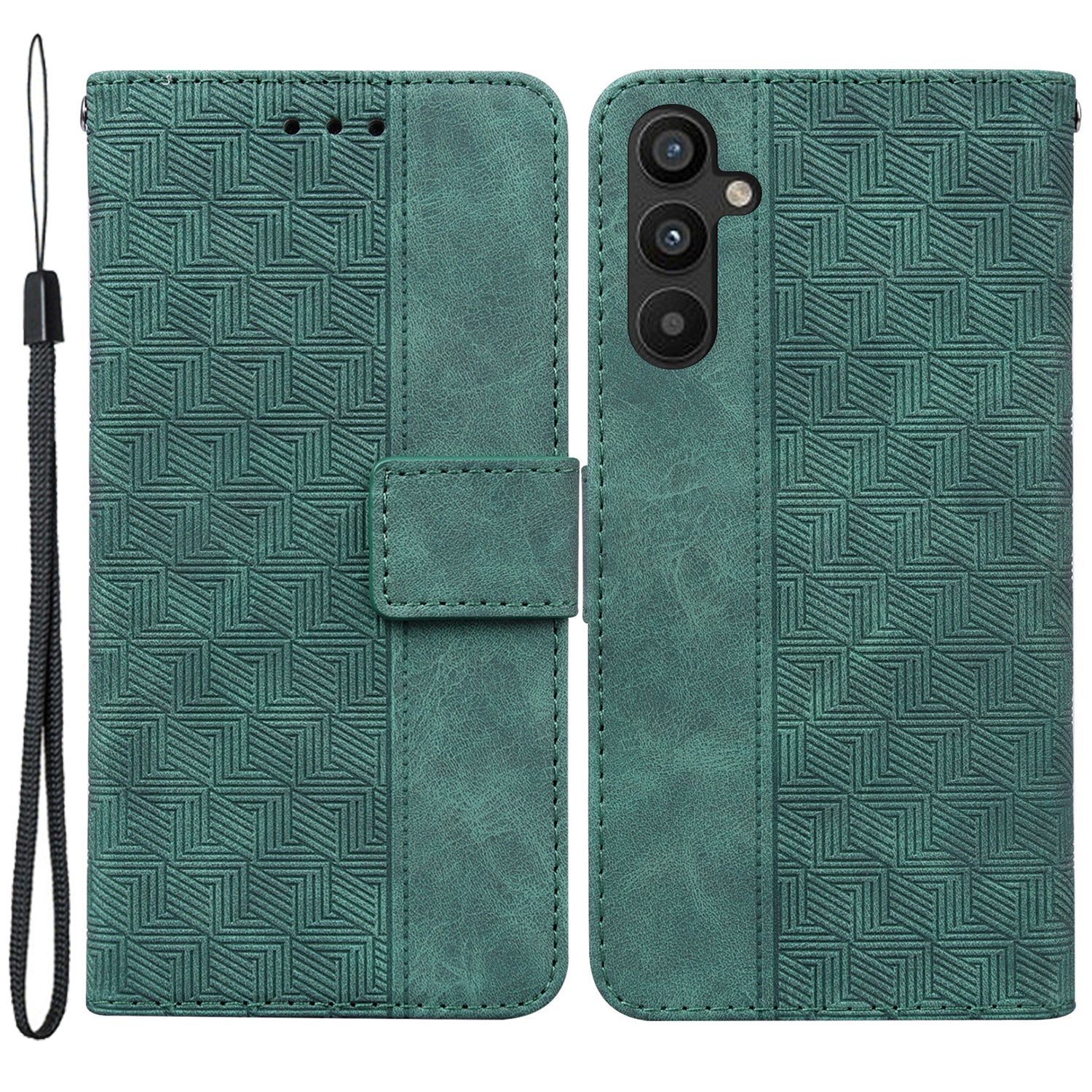 For Samsung Galaxy A34 5G Wallet Shockproof Imprinted Geometry Pattern Phone Case PU Leather Magnetic Closure Hand Strap Stand Flip Phone Cover For Samsung Galaxy A34 5G Wallet Shockproof Imprinted Geometry Pattern Phone Case PU Leather Magnetic Closure Hand Strap Stand Flip Phone Cover